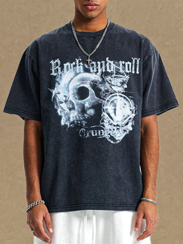 Rock & Roll Grunge Graphic T-Shirt