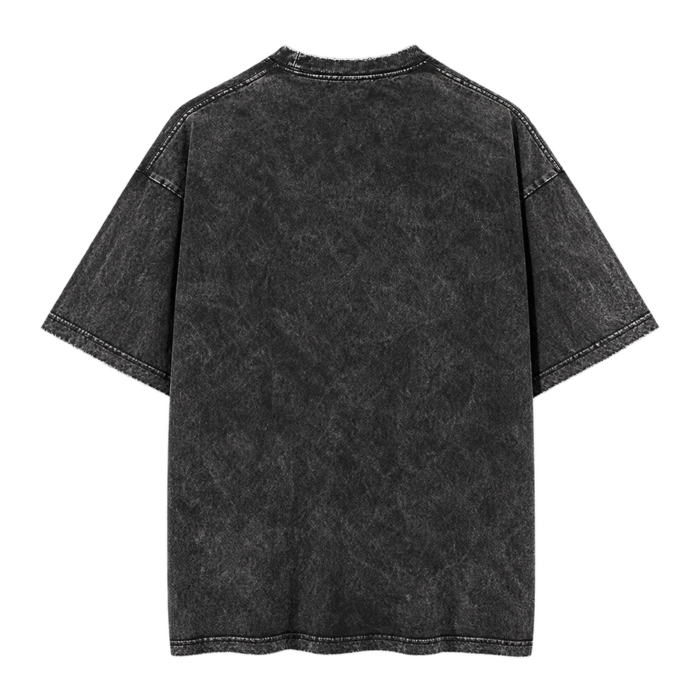 Asta Anti-Magic Vintage Wash Graphic Tee black back view
