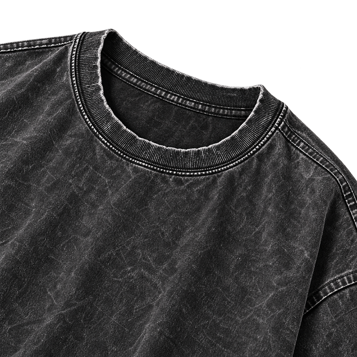 Asta Anti-Magic Vintage Wash Graphic Tee collar and wash detail
