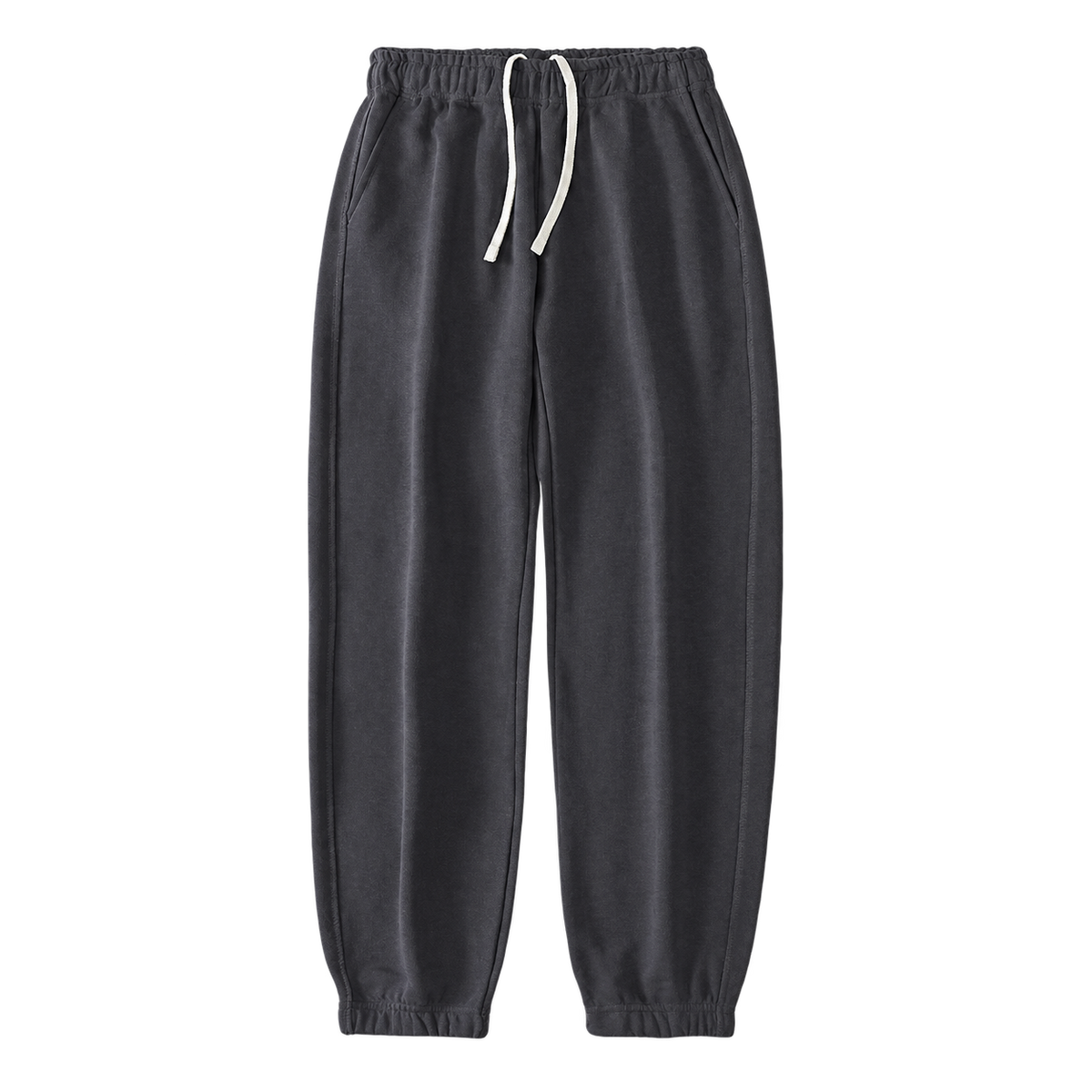 Everyday Terry Track Pants in Carbon Gray, tapered fit