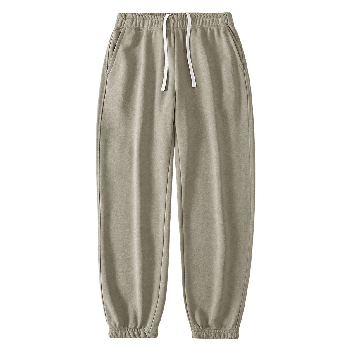 Everyday Terry Track Pants in Gray Green, tapered fit