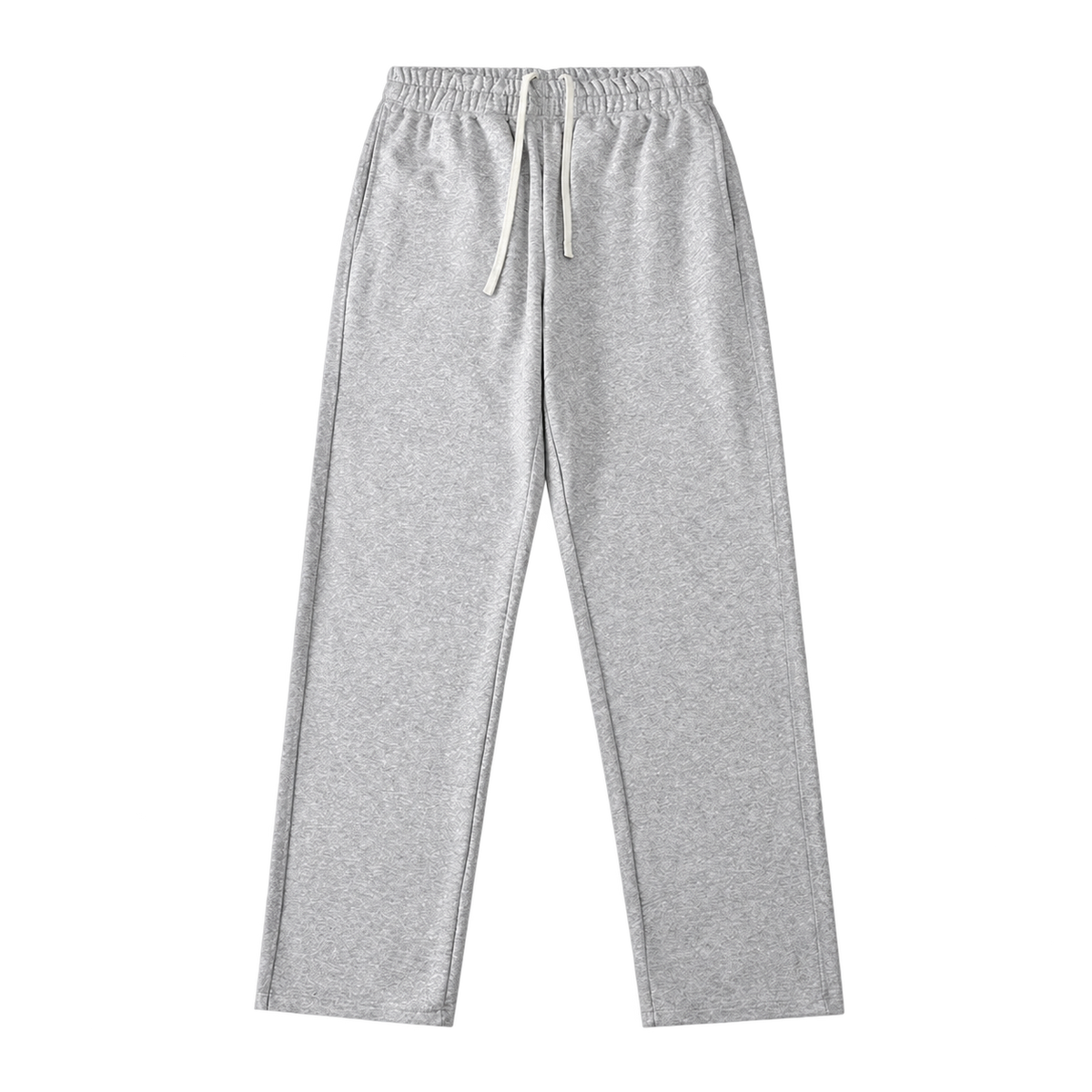 Everyday Terry Track Pants in Heather Gray, straight-leg fit
