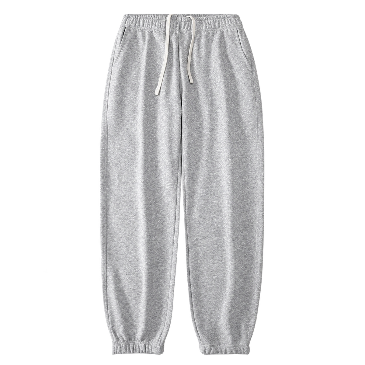 Everyday Terry Track Pants in Heather Gray, tapered fit