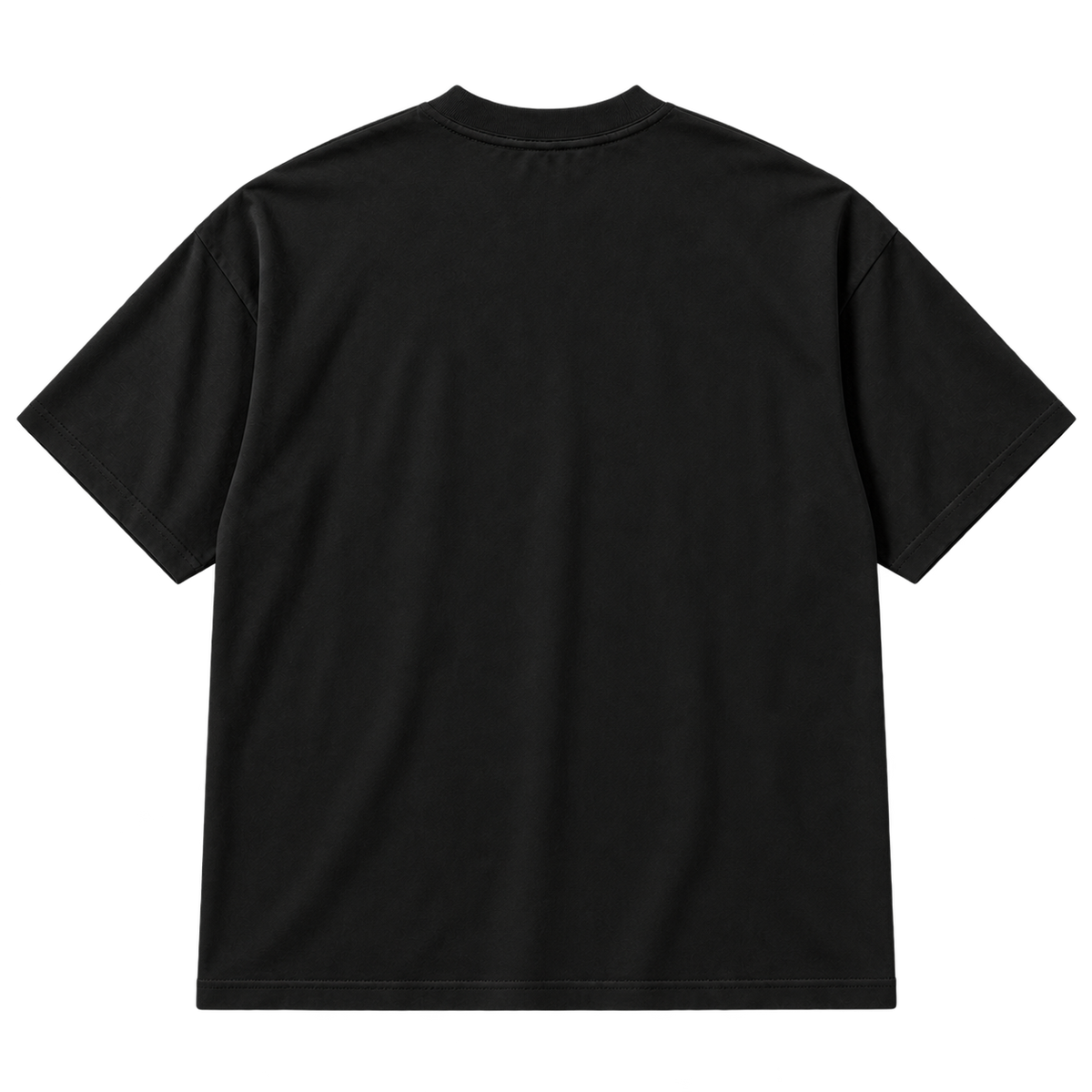 Black — back — Punk Rock Retro Oversized Graphic Tee