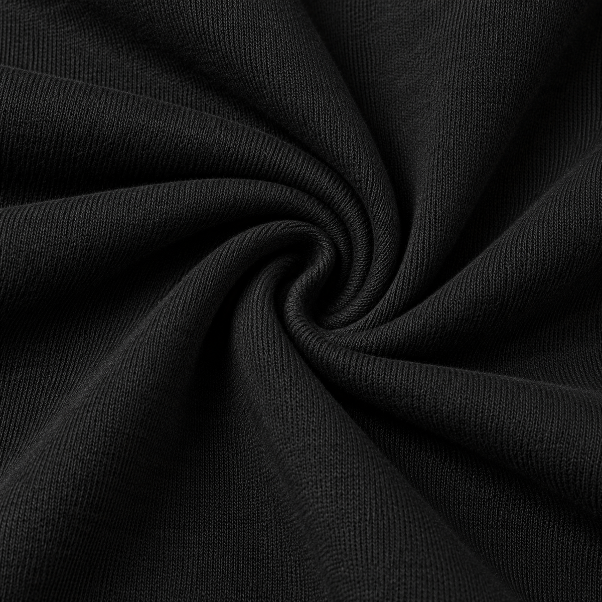 Black — fabric detail — Punk Rock Retro Oversized Graphic Tee